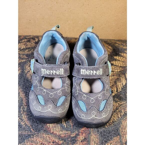 Merrell Girls Grey Mary Jane Slip-ons - Picture 1 of 7